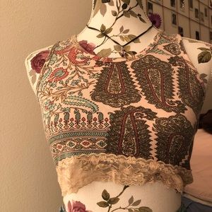 Cute & casual cream bandeau top